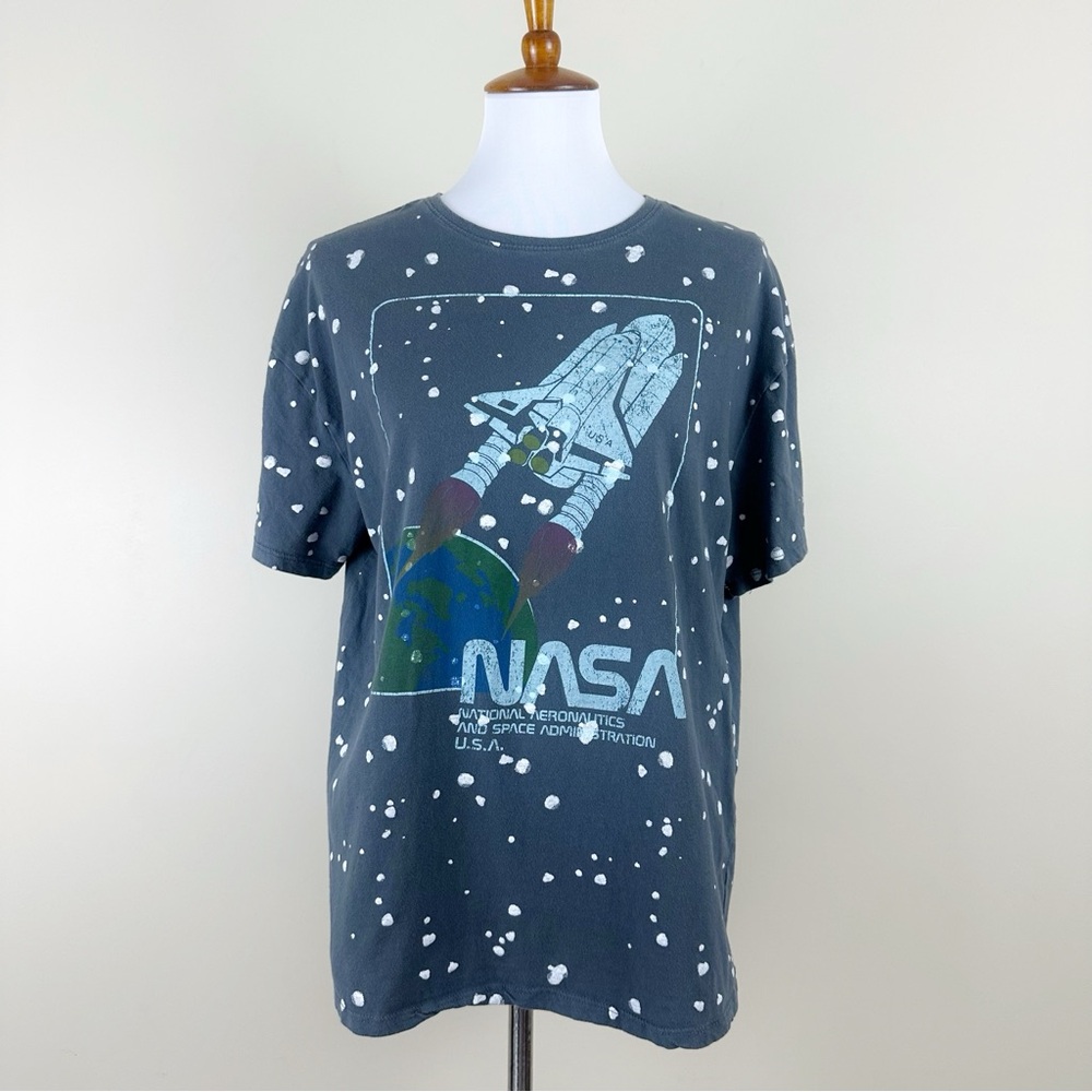 Grayson / Threads NASA Graphic Tee Small Short Sleeve Gray Paint Splatter